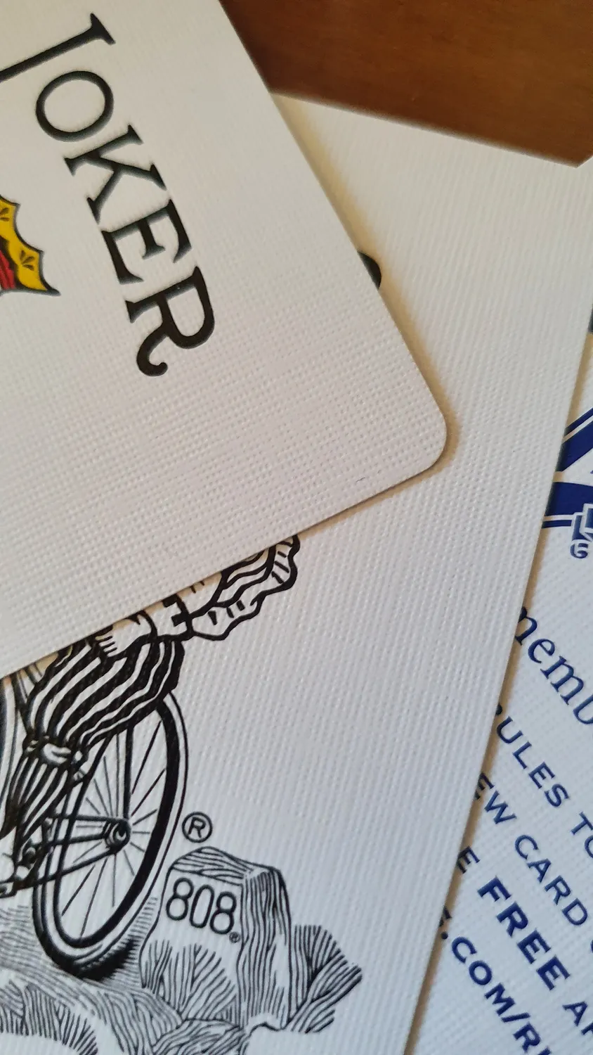 Bicycle Rider Back 808 carte da poker doppio mazzo rosso blu