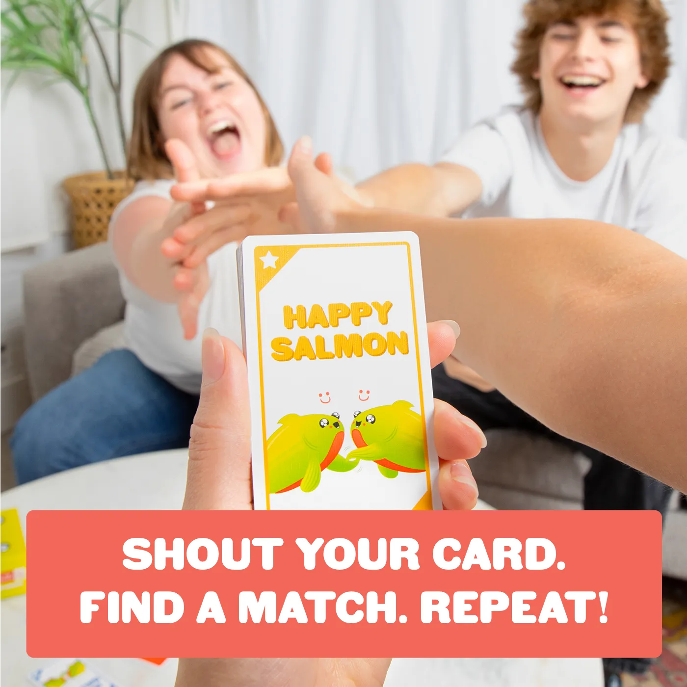 Exploding Kittens Happy Salmon Grab & Game gioco carte viaggio