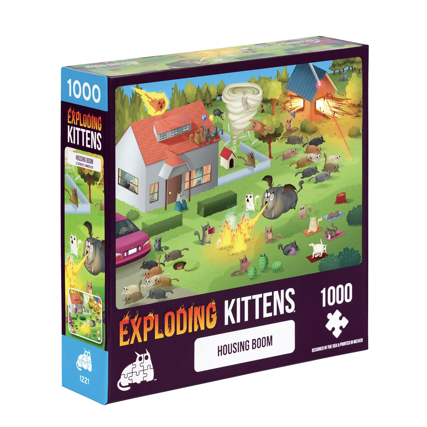 Exploding Kittens Housing Boom puzzle 1000 pezzi gatti