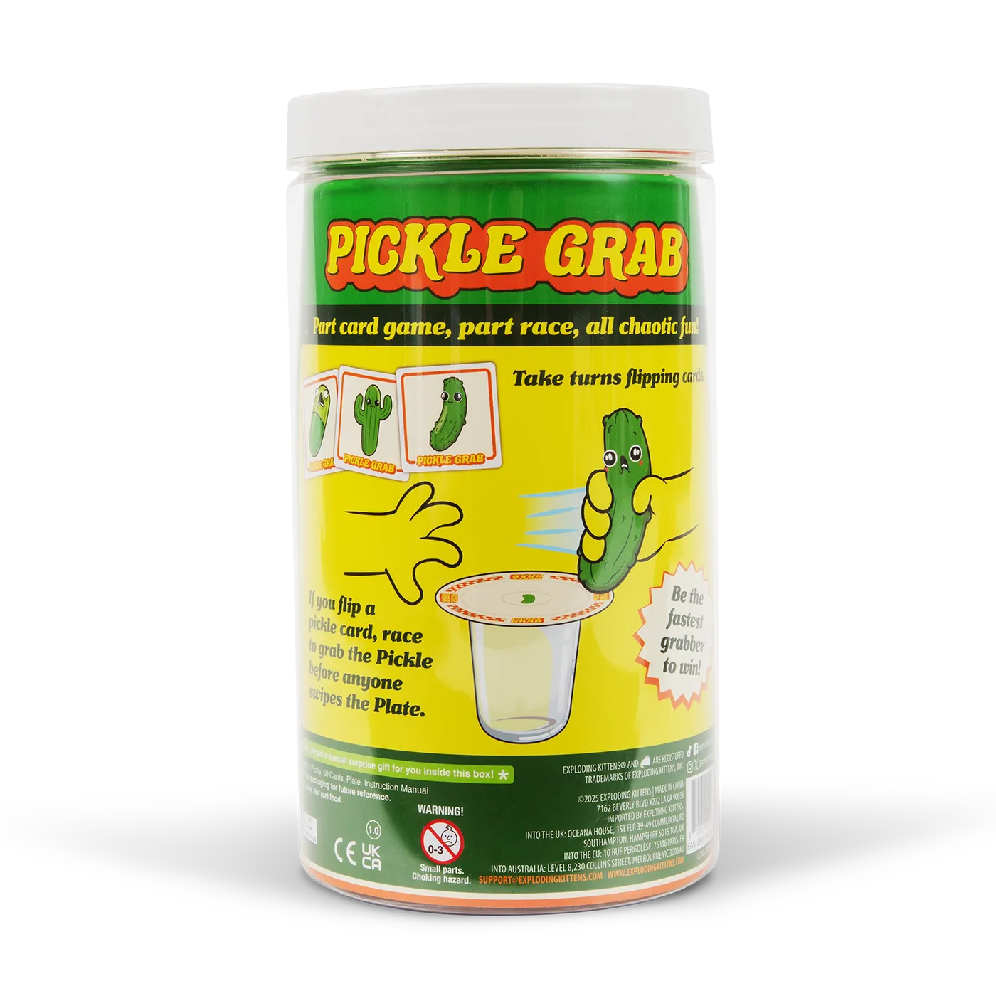 Exploding Kittens Pickle Grab gioco di carte riflessi