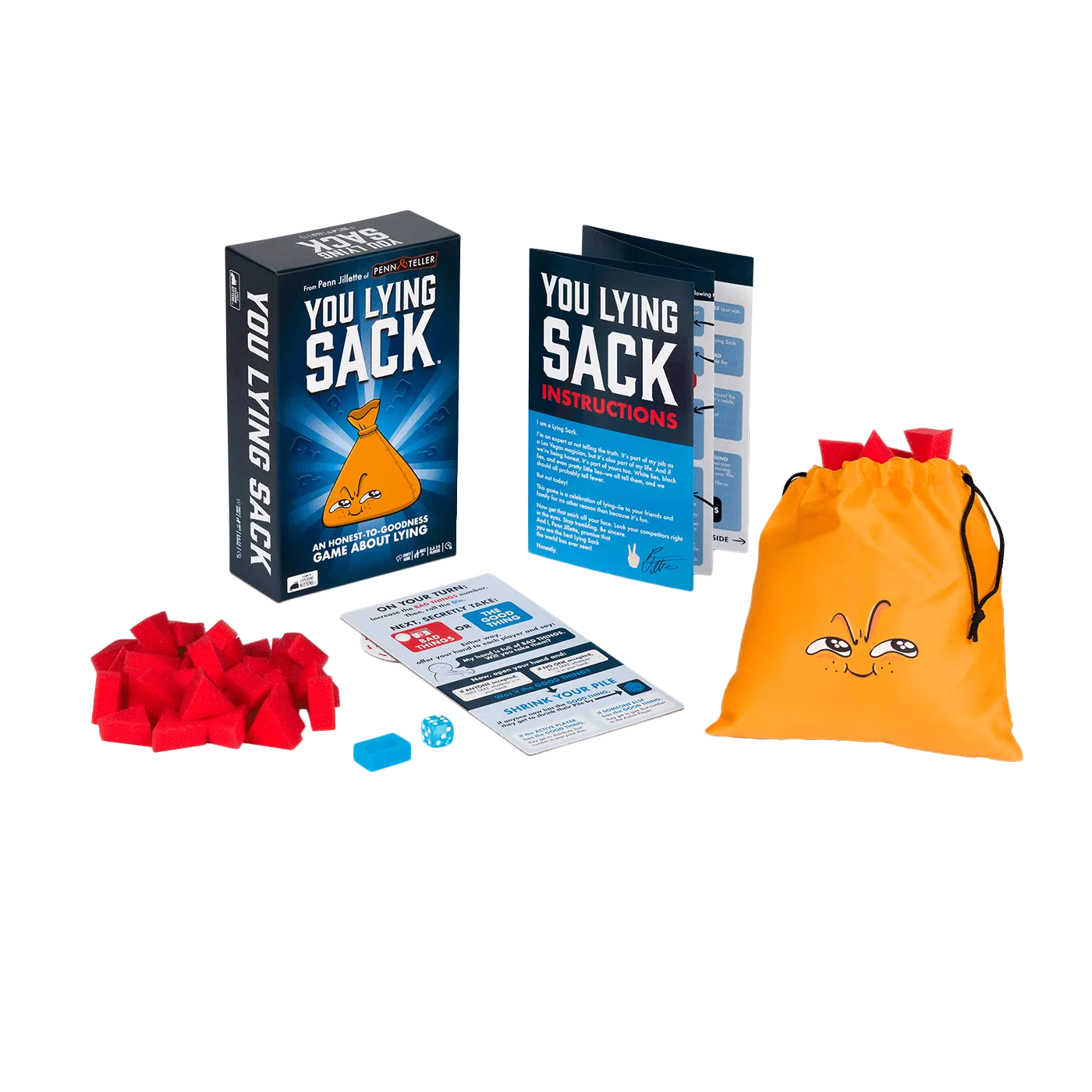 Exploding Kittens You Lying Sack gioco bluff sacchetto