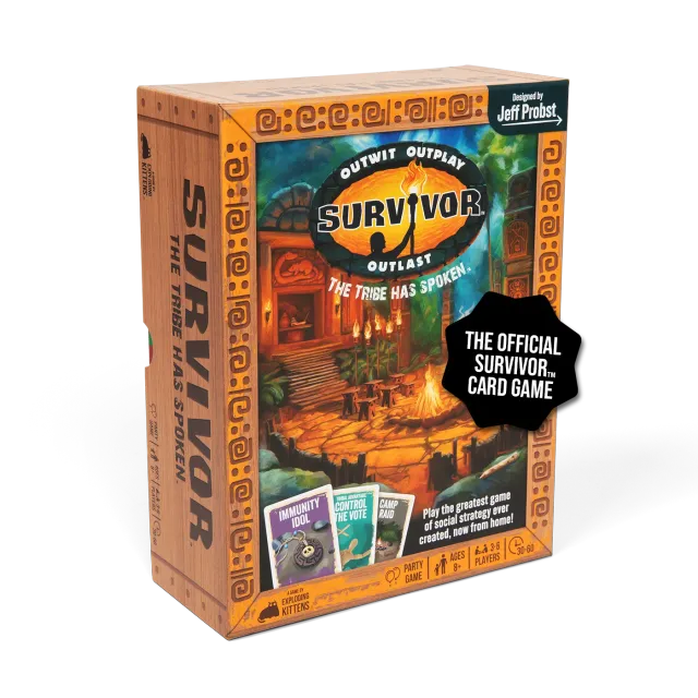 Exploding Kittens Survivor The Tribe Has Spoken gioco carte