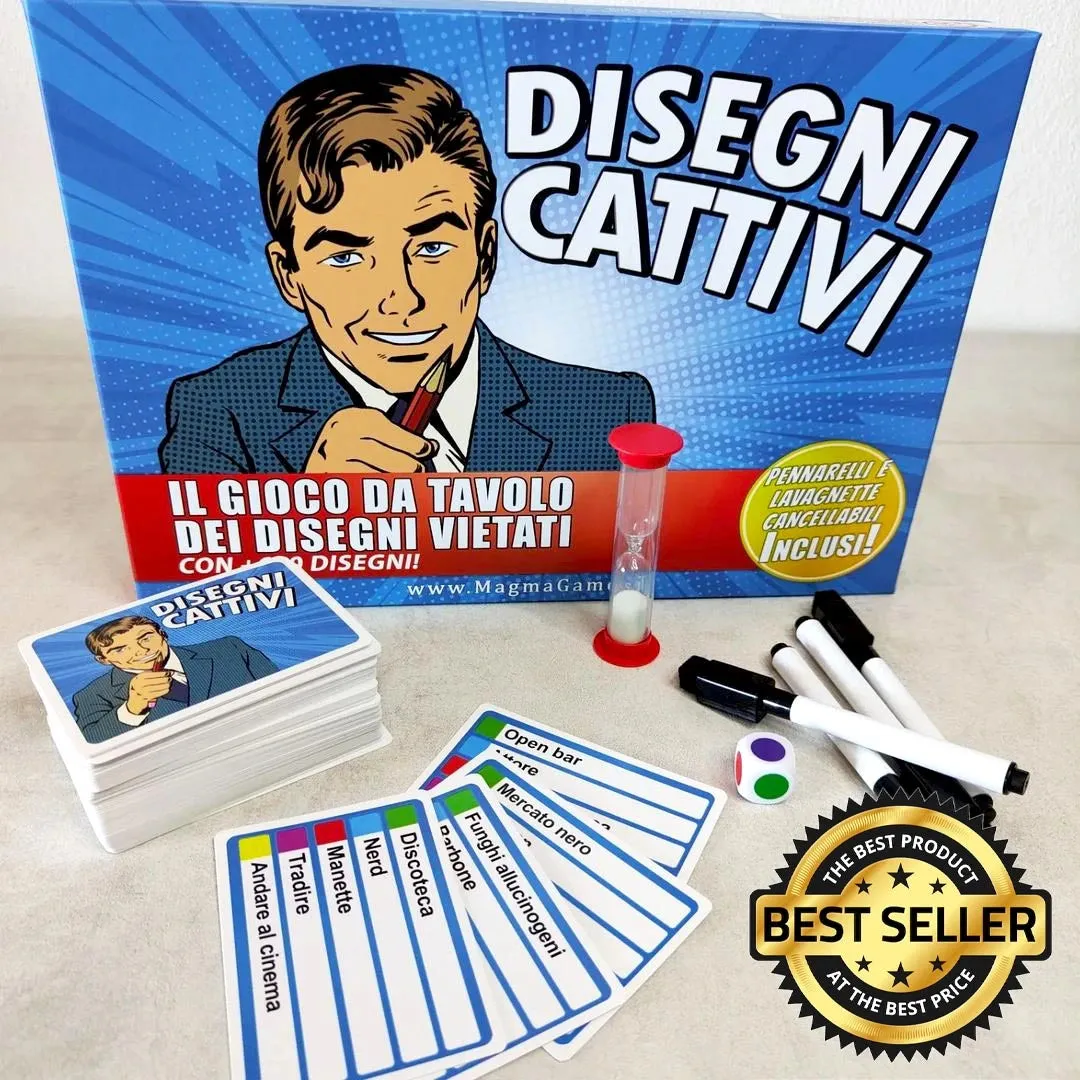 Magma Games Disegni Cattivi party game disegno 18+ 600 parole vietate