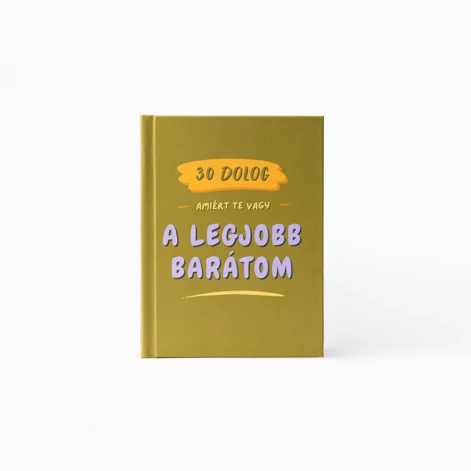 körvonal Migliore Amico libro regalo da compilare 30 pagine
