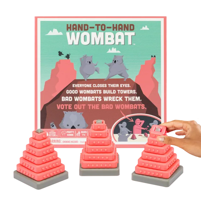 Exploding Kittens Hand-To-Hand Wombat gioco bendati bluff