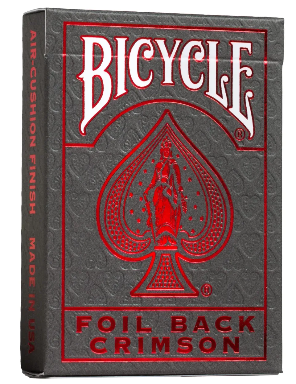Bicycle Metalluxe Crimson Rider mazzo carte poker rosso
