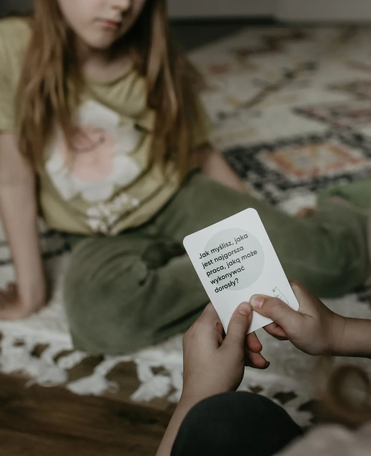 körvonal O nas Kids gioco di carte in polacco bambini