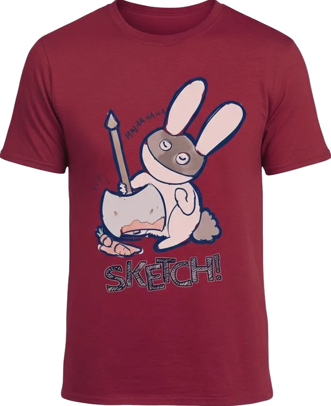 Sketch! T-Shirt cotone unisex personaggi S-XL