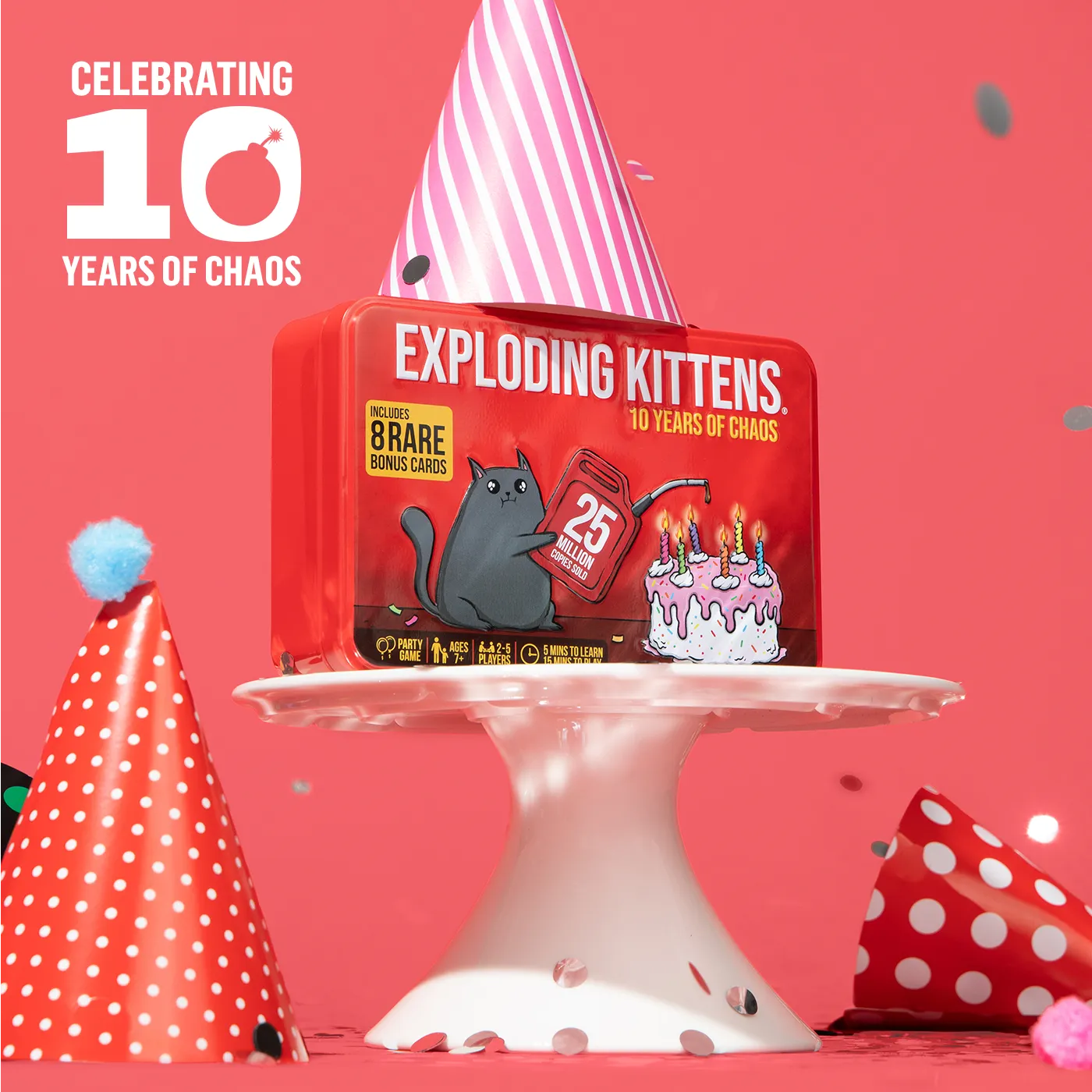 Exploding Kittens Original 10th Anniversary Tin gioco carte