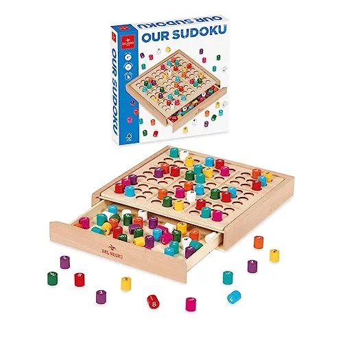 Dal Negro Our Sudoku gioco da tavolo in legno 81 pedine 9 colori
