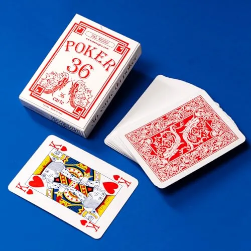 Dal Negro Poker 36 20100 carte da poker astuccio rosso