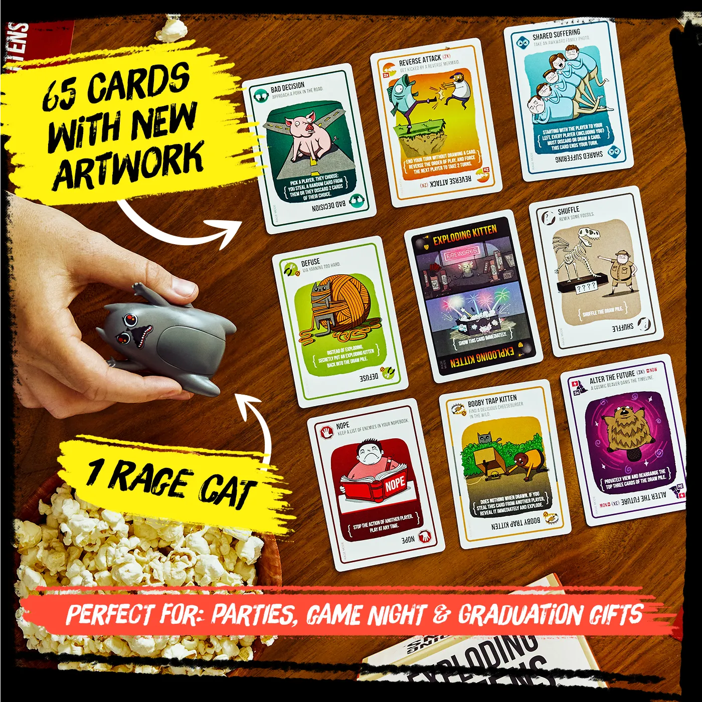 Exploding Kittens Rage Mode gioco carte tradimenti 2-5
