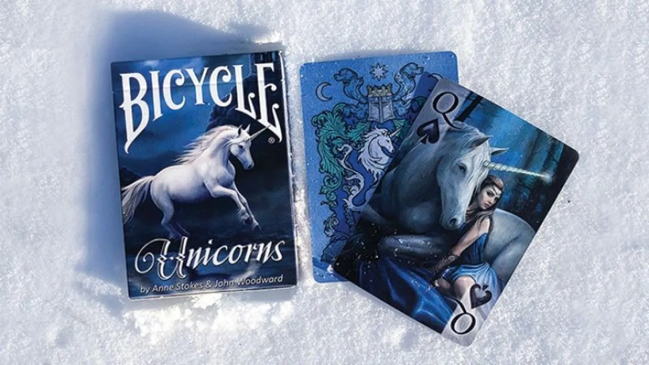Bicycle Unicorns Anne Stokes Carte da Poker Fantasy Poker