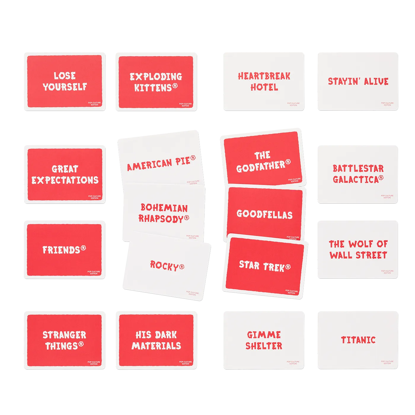 Exploding Kittens Poetry for Neanderthals Pop Culture gioco da tavolo party