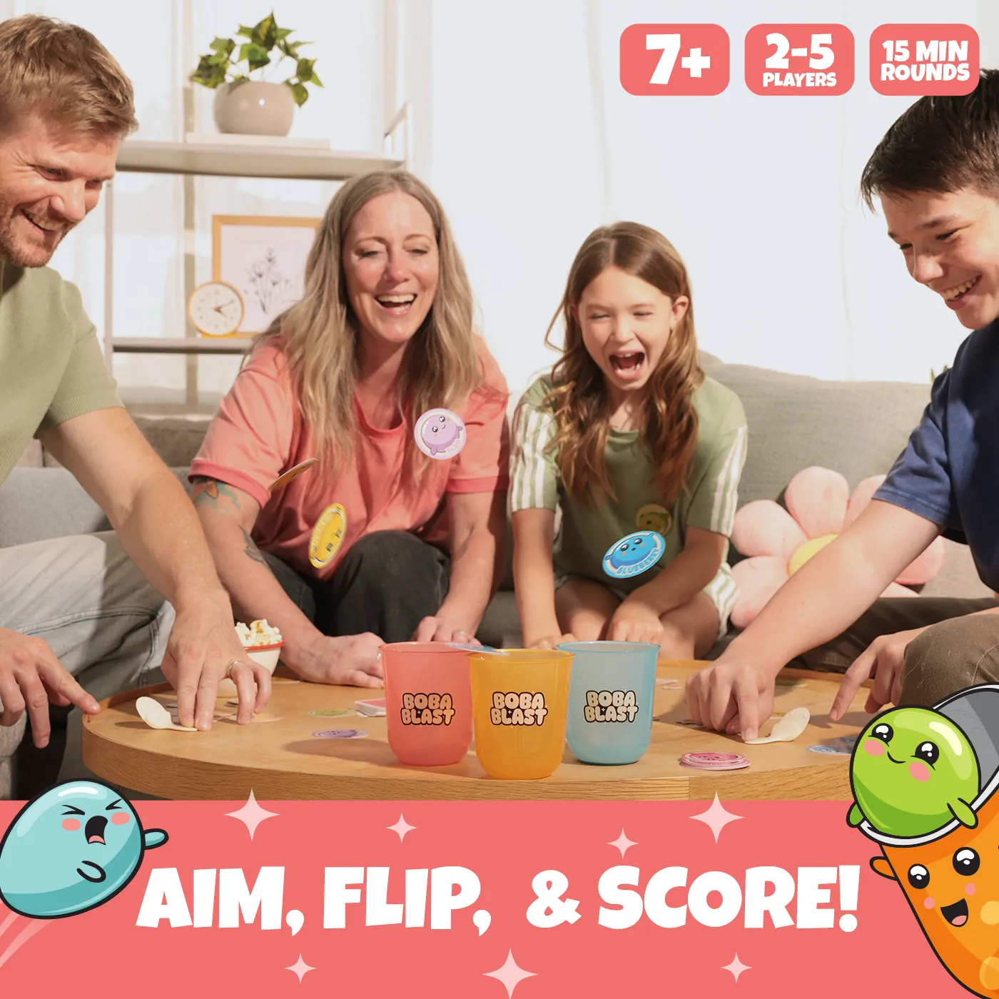 Exploding Kittens Boba Blast party game abilità tazze