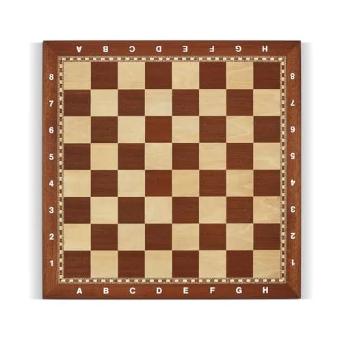 Teodomiro Dal Negro Scacchiera legno 40x40cm lettere numeri