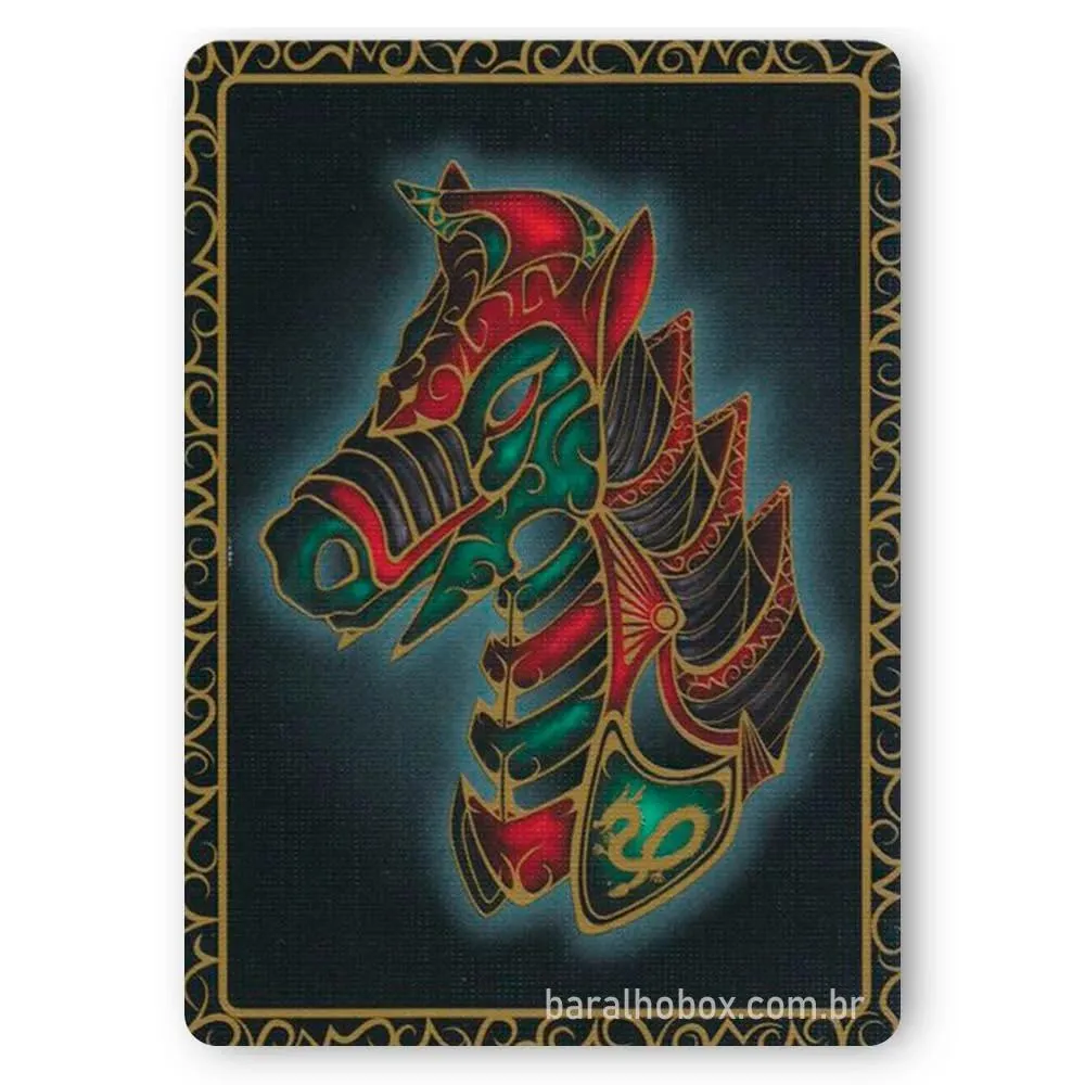 Bicycle Warrior Horse mazzo carte da poker nero