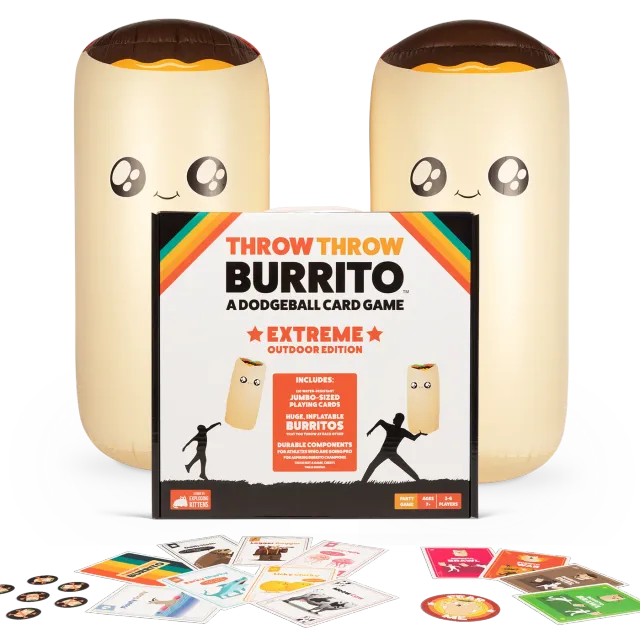 Exploding Kittens Throw Throw Burrito Extreme Outdoor gioco carte