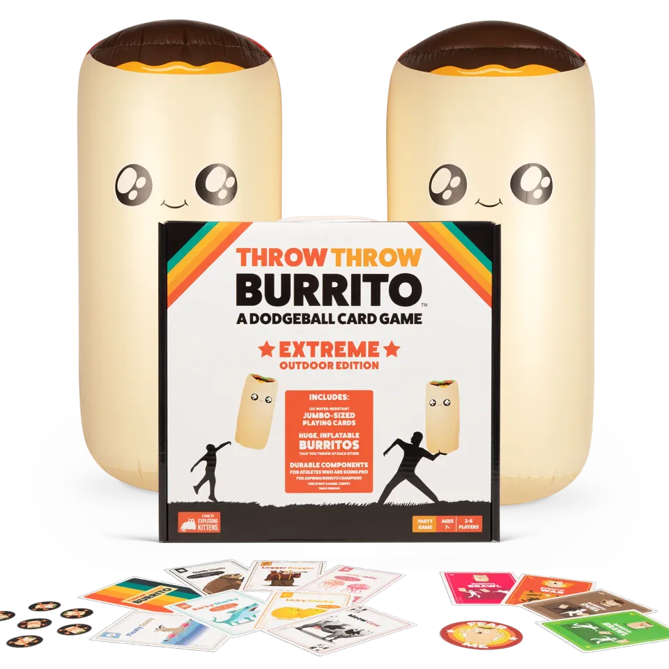 Exploding Kittens Throw Throw Burrito Extreme Outdoor gioco carte