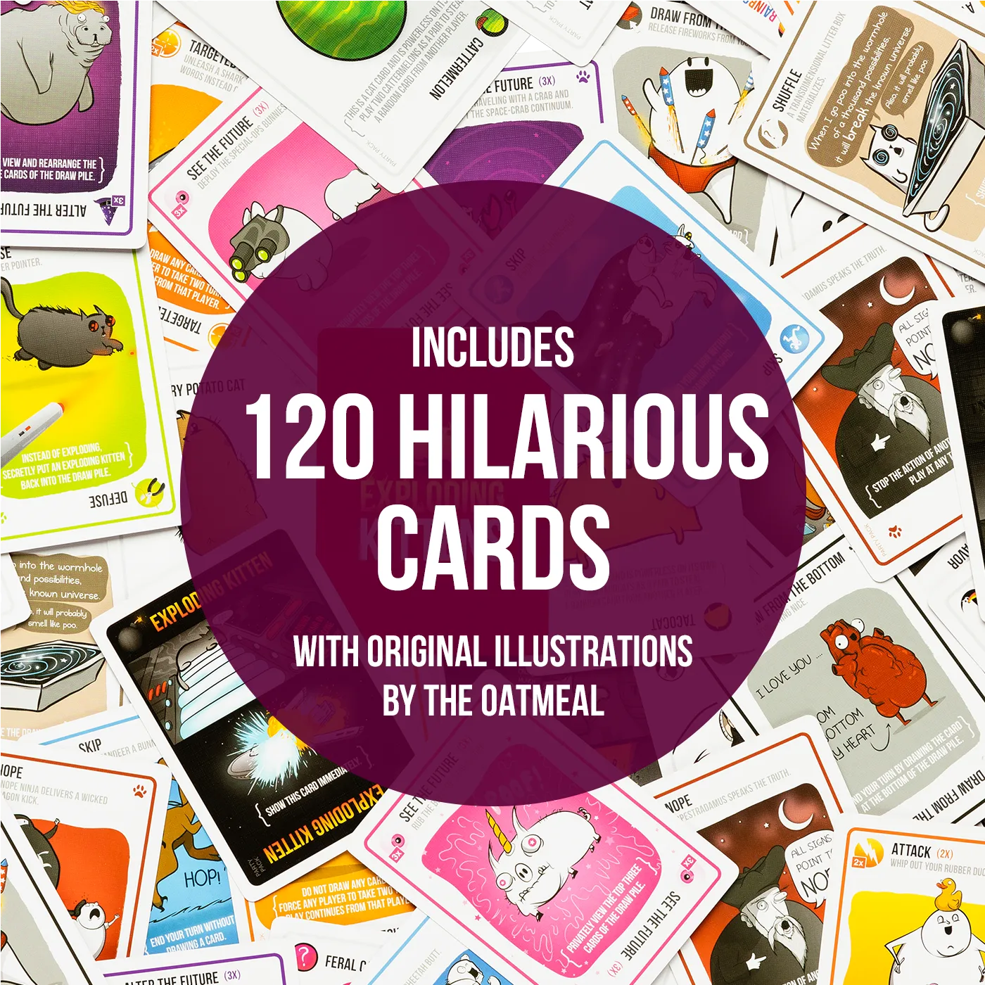 Exploding Kittens Party Pack gioco di carte Italiano 10 giocatori