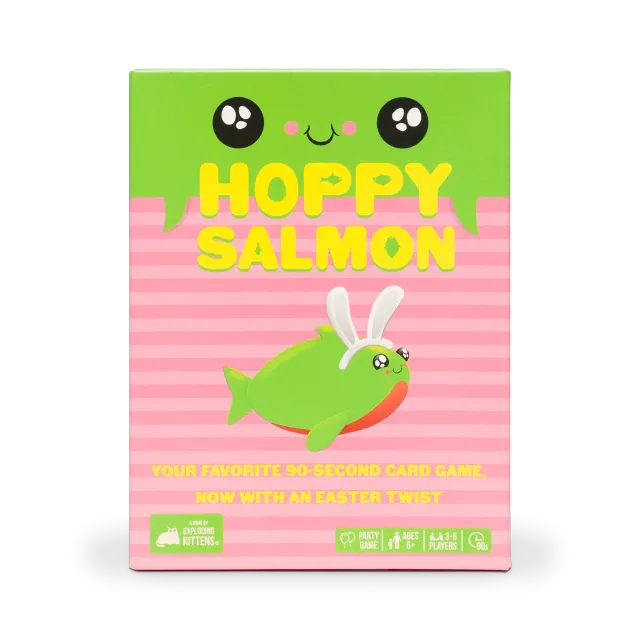 Exploding Kittens Hoppy Salmon gioco carte party pasquale