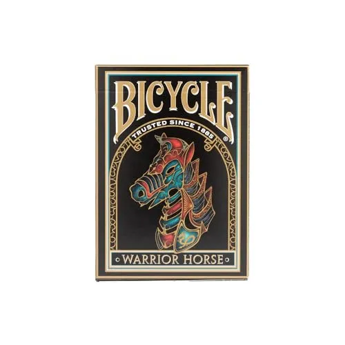 Bicycle Warrior Horse mazzo carte da poker nero