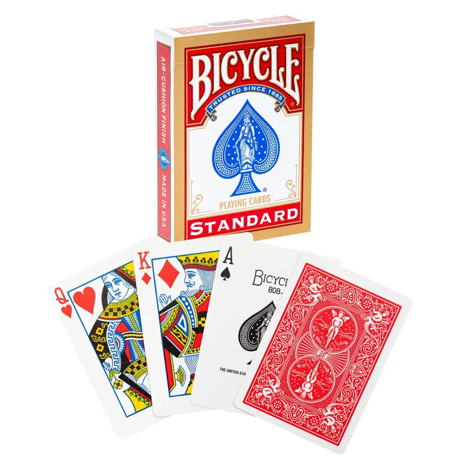 Bicycle 808 carte da poker mazzo 52 carte dorso rosso o blu