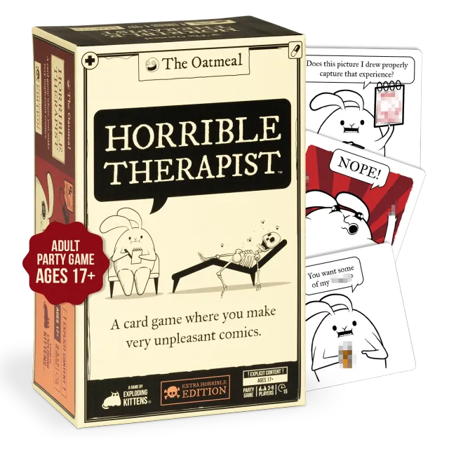 Exploding Kittens Horrible Therapist Extra Horrible gioco carte