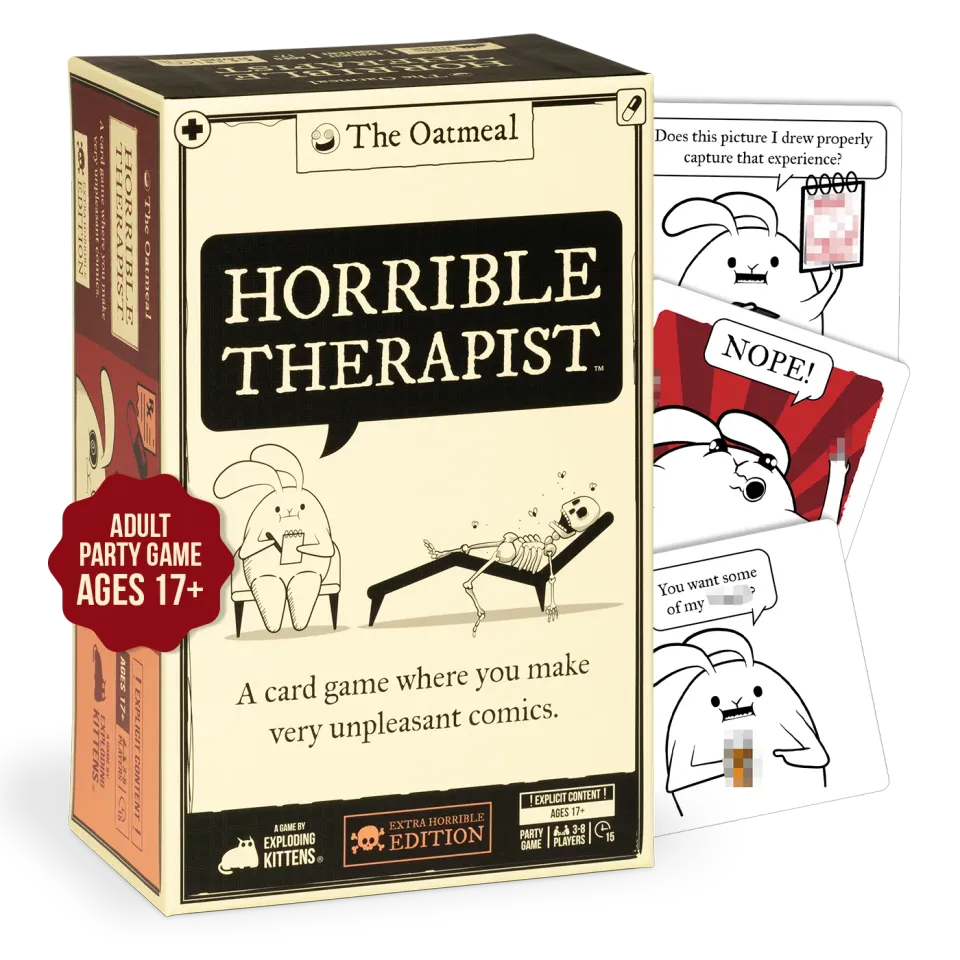 Exploding Kittens Horrible Therapist Extra Horrible gioco carte