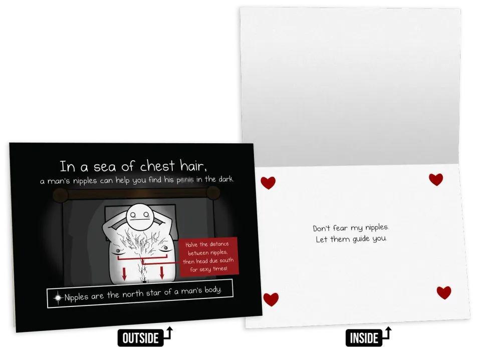 Exploding Kittens Nipples biglietto amore e amicizia NSFW