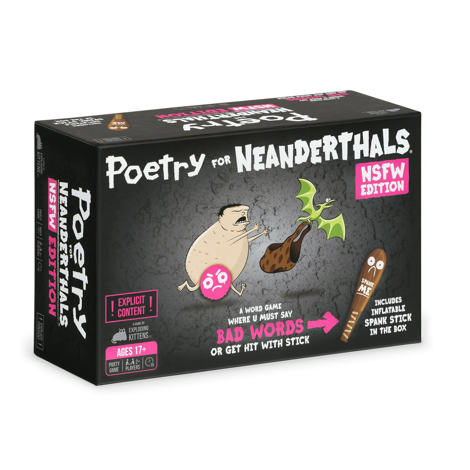 Exploding Kittens Poetry for Neanderthals NSFW gioco carte adulti