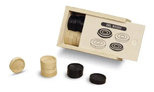 Dal Negro 02690 pedine dama in legno 28 mm 24 pezzi