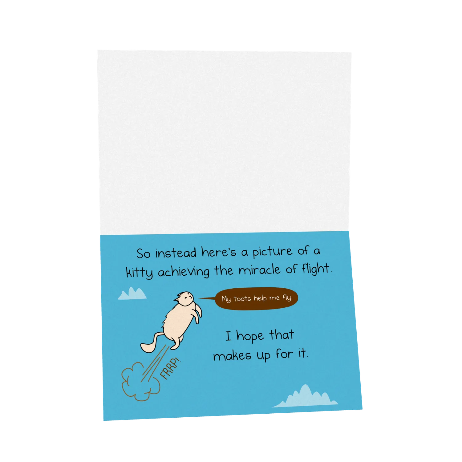 Exploding Kittens Kitty Flight biglietto compleanno NSFW
