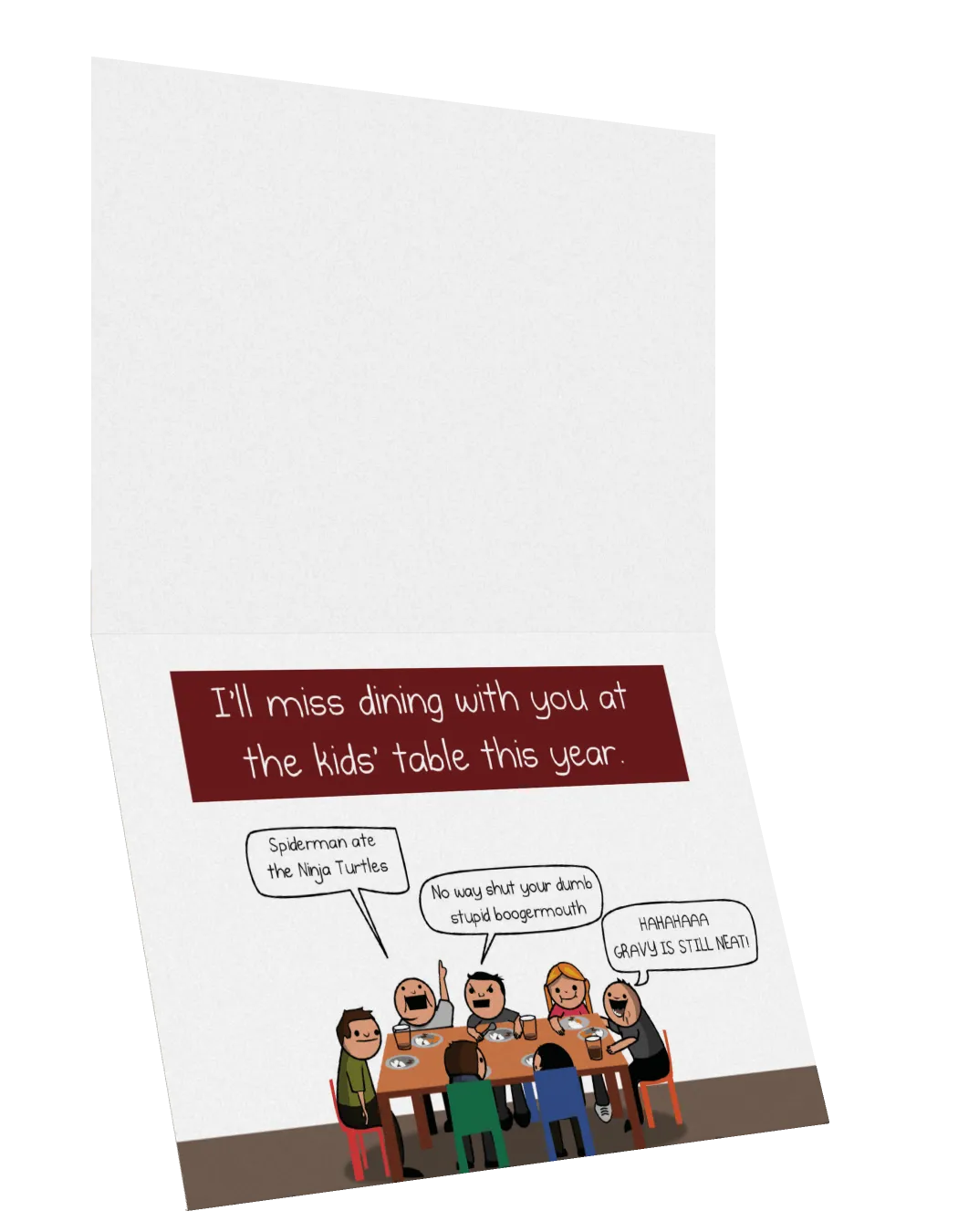 Exploding Kittens Thanksgiving biglietto auguri singolo divertente