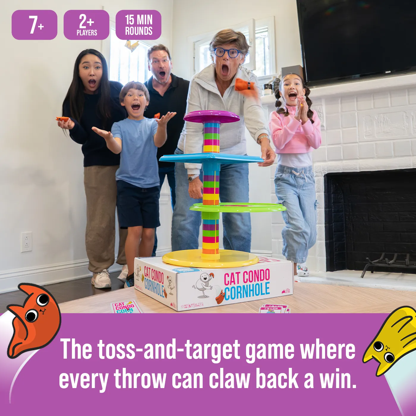 Exploding Kittens Cat Condo Cornhole gioco di lancio