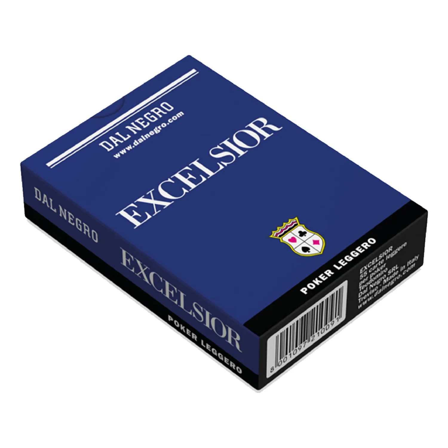 Dal Negro Excelsior 21009 carte da poker astuccio blu singolo