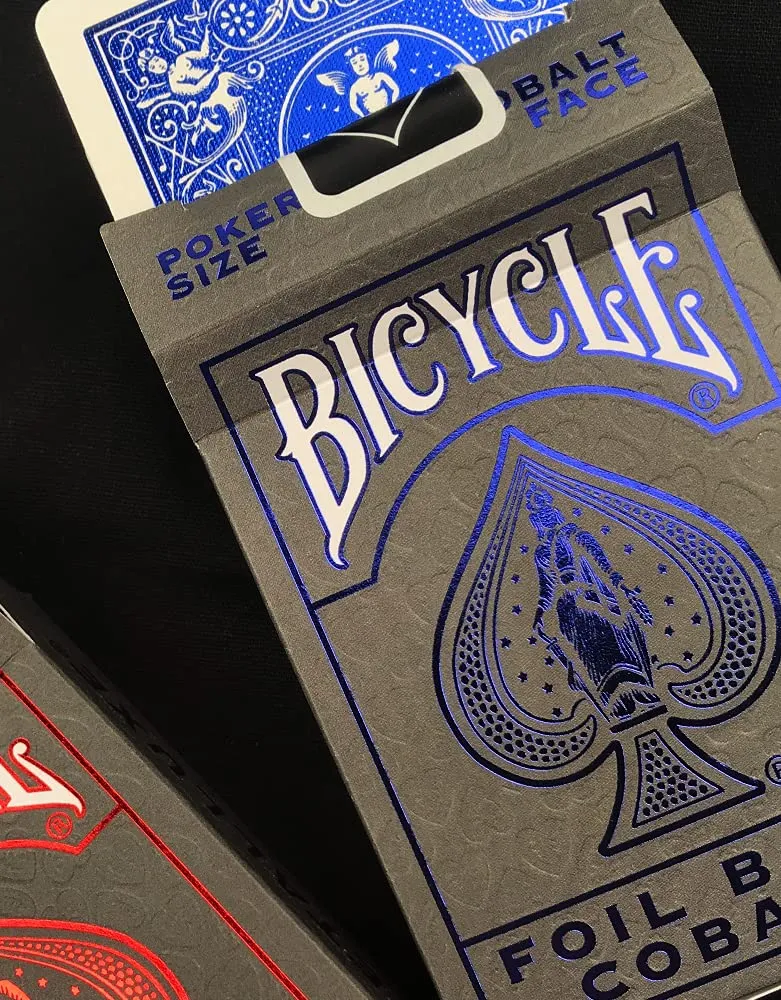 Bicycle Metalluxe Cobalt Rider mazzo carte da poker blu