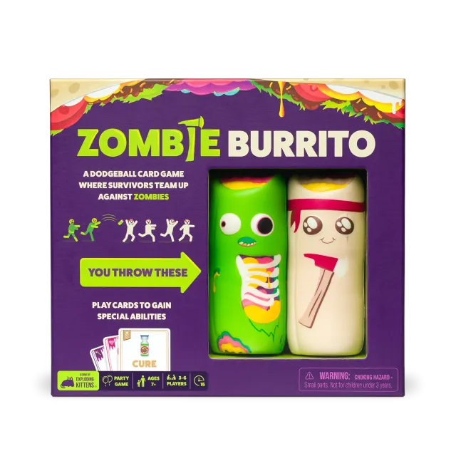 Exploding Kittens Zombie Burrito gioco da tavolo a squadre