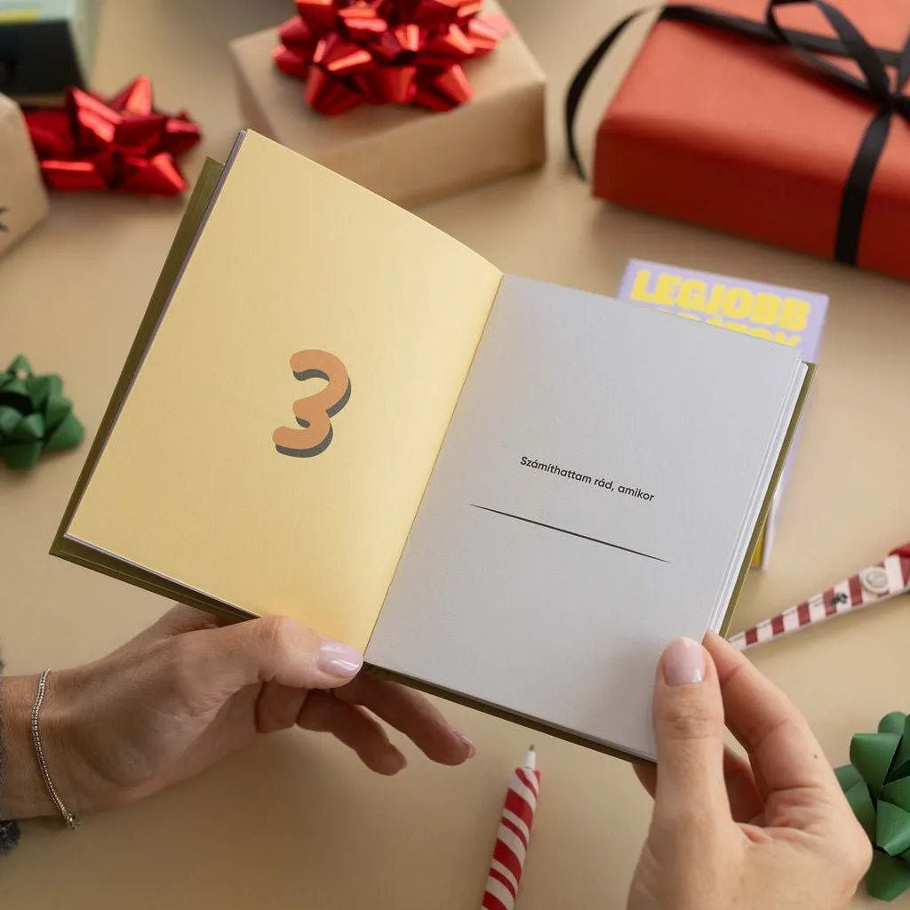 körvonal Migliore Amico libro regalo da compilare 30 pagine
