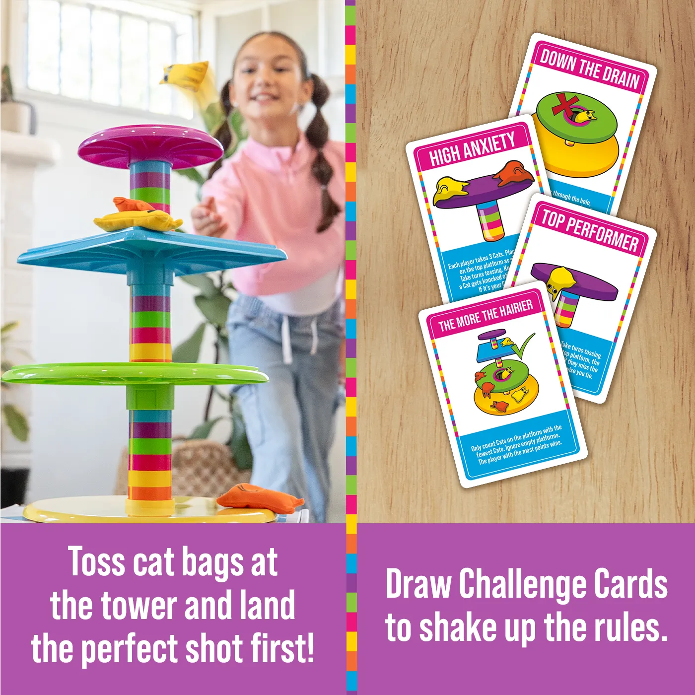 Exploding Kittens Cat Condo Cornhole gioco di lancio