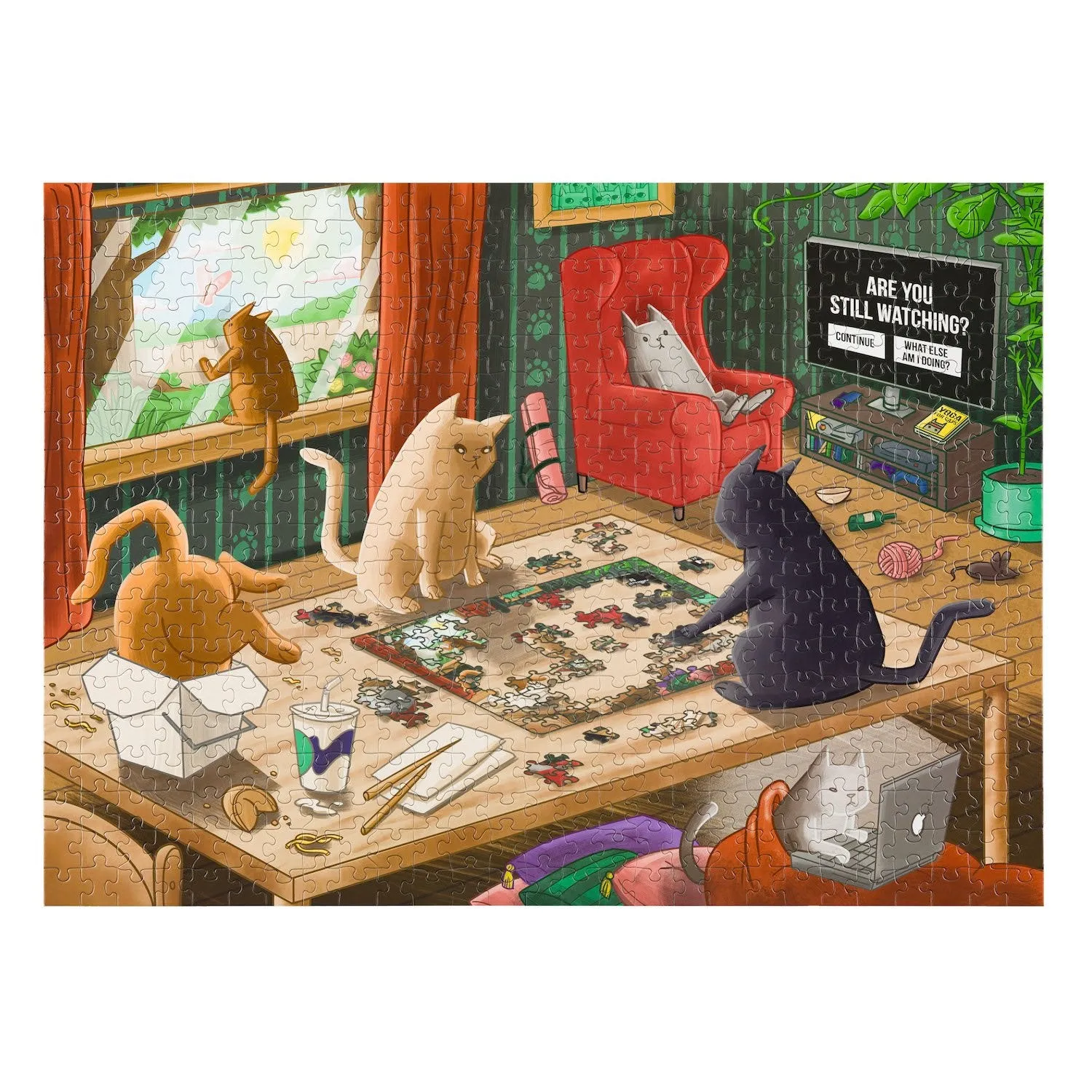 Exploding Kittens Cats in Quarantine puzzle gatti