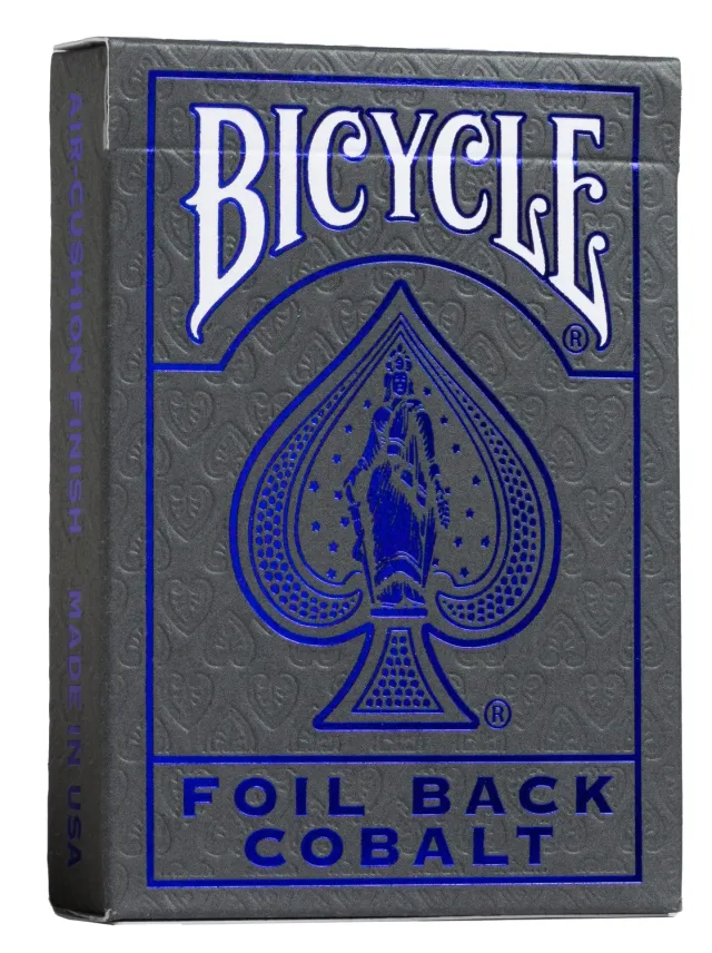 Bicycle Metalluxe Cobalt Rider mazzo carte da poker blu