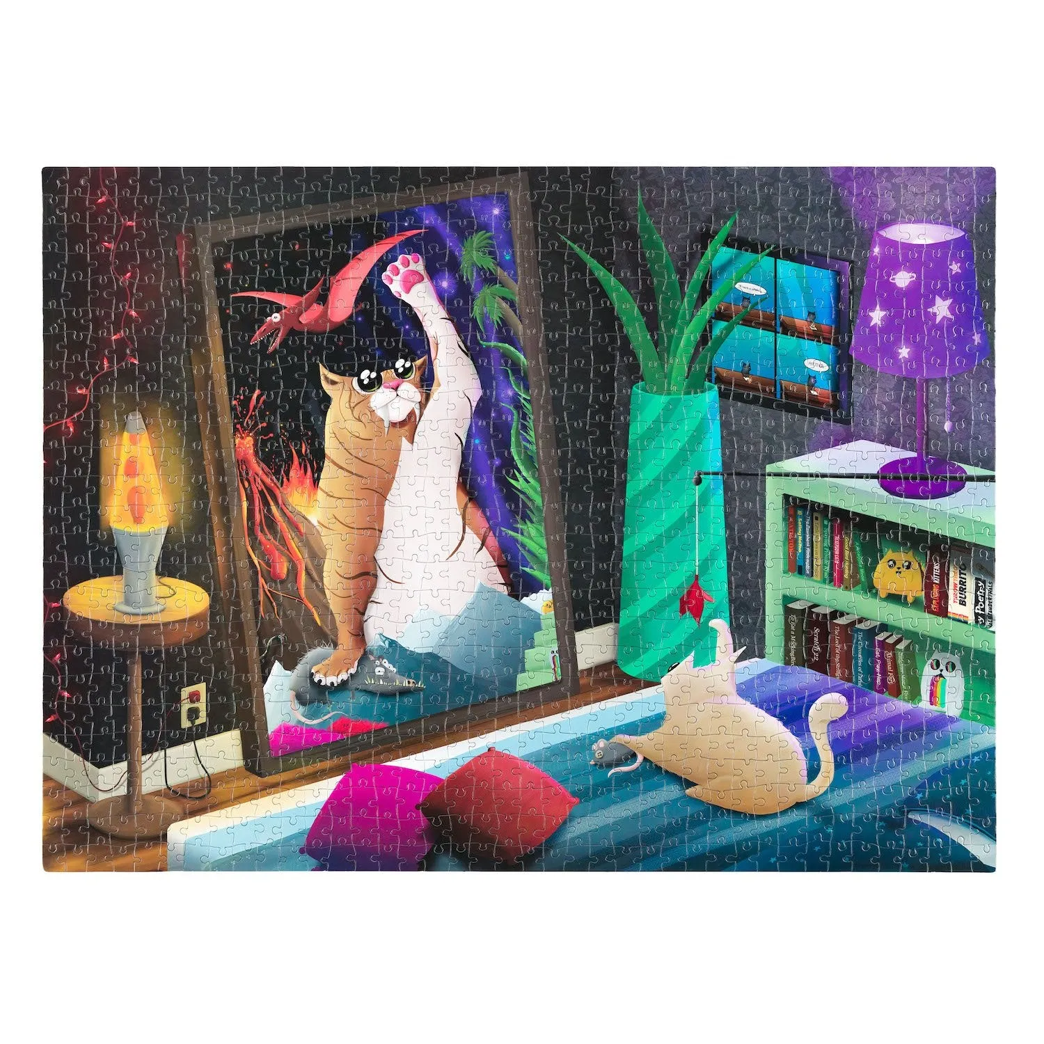 Exploding Kittens Cat in the Mirror puzzle 1000 pezzi