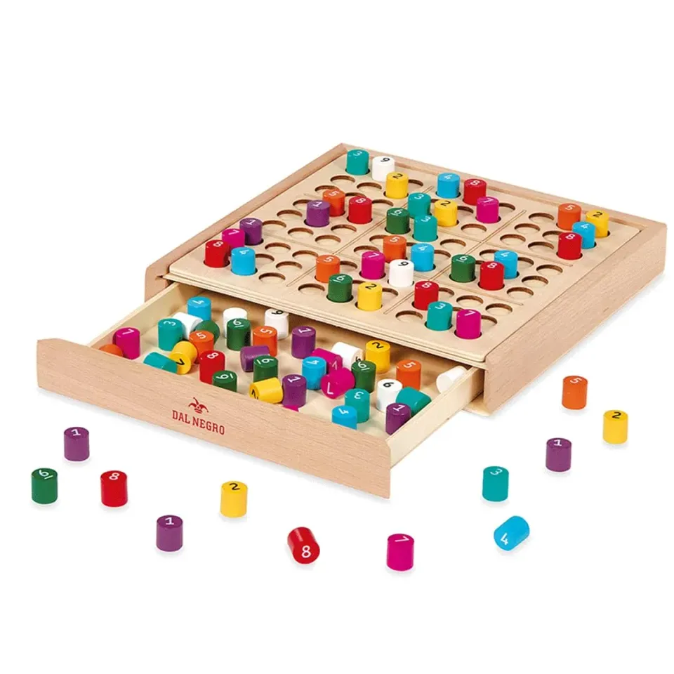 Dal Negro Our Sudoku gioco da tavolo in legno 81 pedine 9 colori