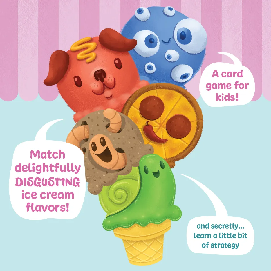 Exploding Kittens The Best Worst Ice Cream gioco bambini cono gelato