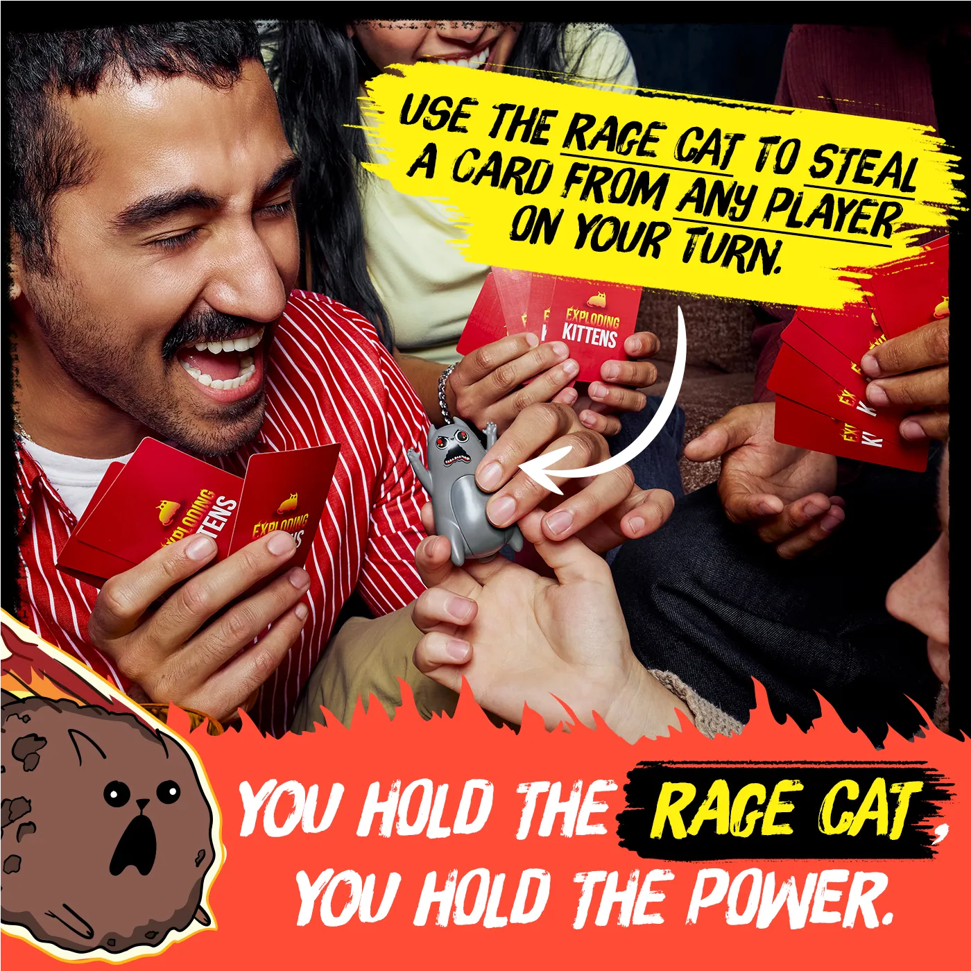 Exploding Kittens Rage Mode gioco carte tradimenti 2-5