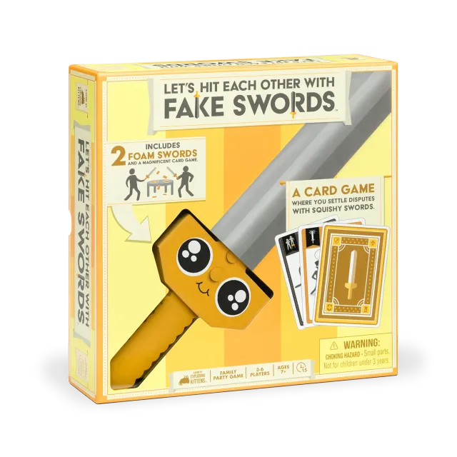 Exploding Kittens Fake Swords gioco carte duello inglese