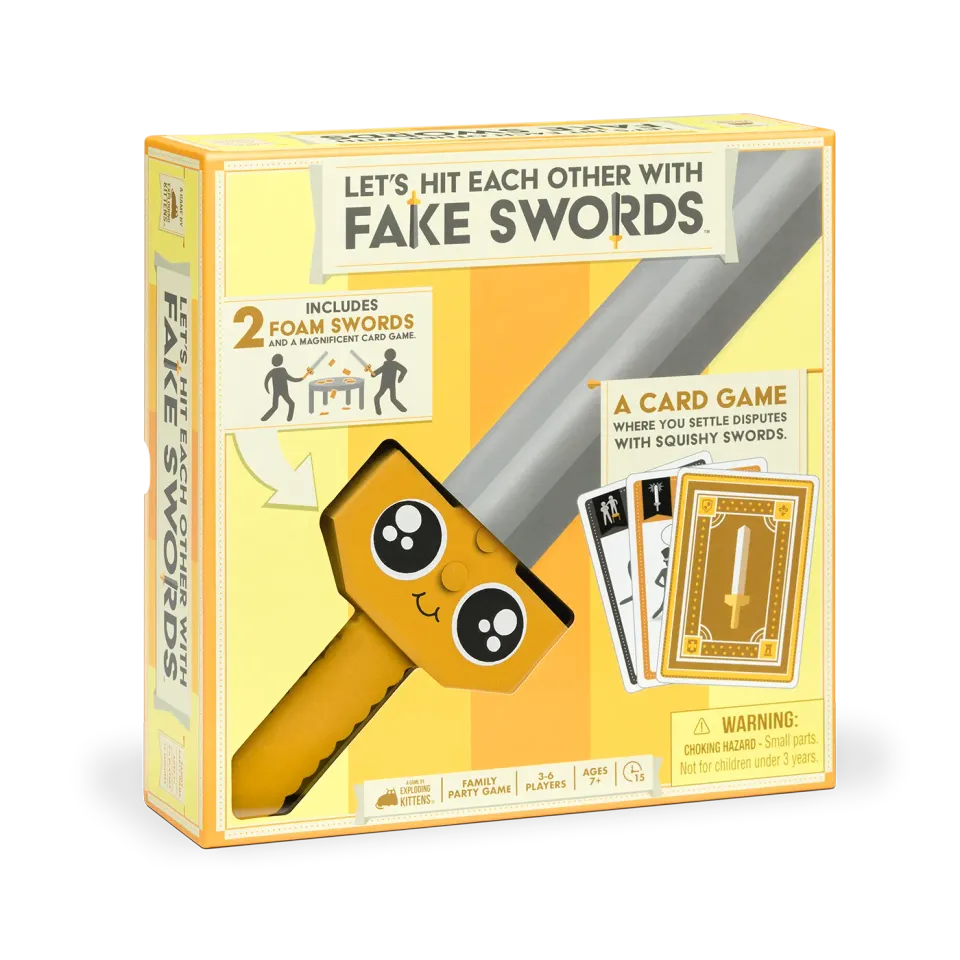 Exploding Kittens Fake Swords gioco carte duello inglese