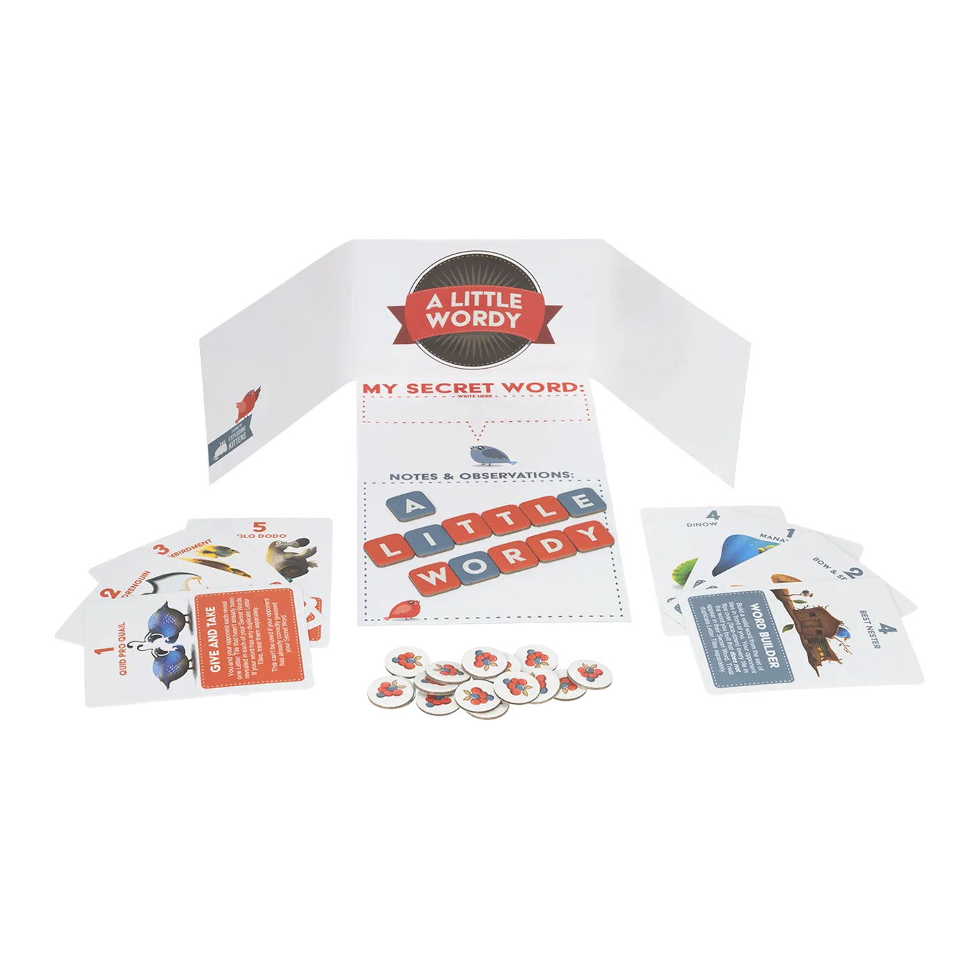 Exploding Kittens A Little Wordy gioco parole 2 giocatori