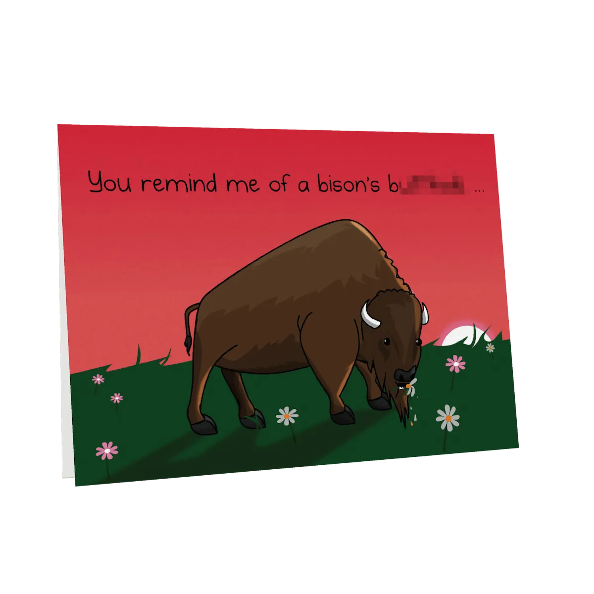 Exploding Kittens Bison biglietto amicizia NSFW